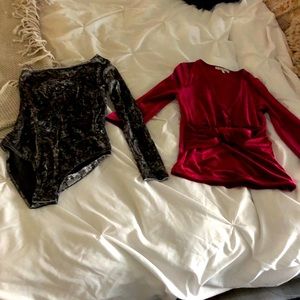 2 Velvet Holiday Tops